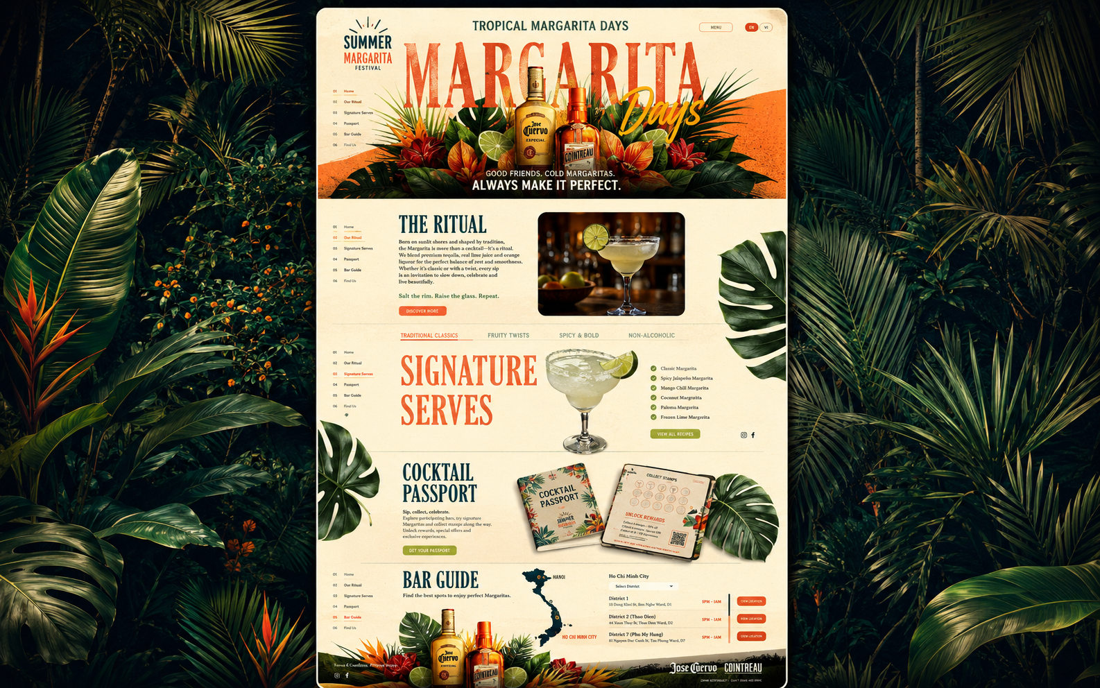 Margarita Days newsletter concept