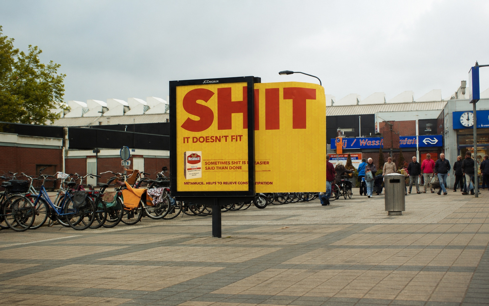 Civic Interruption outdoor campaign visual